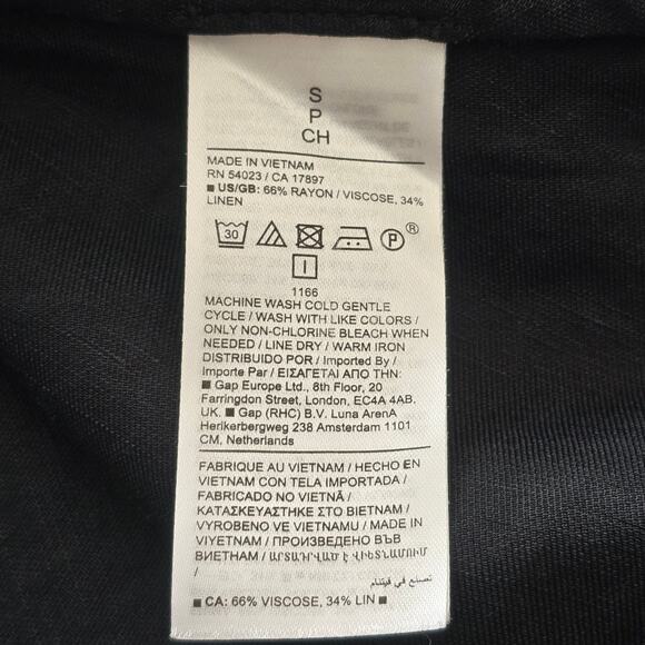 Women’s Black Maxi Shirt Dress Flare Drape S Minimalist Lagenlook Boho Elegant - Picture 8 of 8